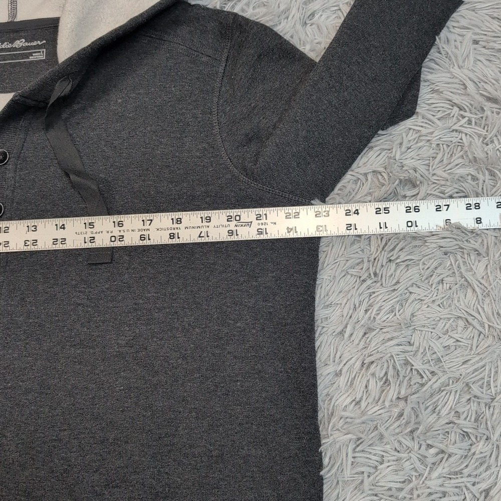 Eddie Bauer Sweatshirt Womens L Gray Hoodie Soft Gorpcore Comfort Casual - Picture 3 of 11